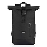 CABINHOLD Kabinentasche Ryanair 40x20x25cm Rucksack Roma 20L Handgepäck schwarz Wizzair Handgepäck, Schwarz , 20 Long