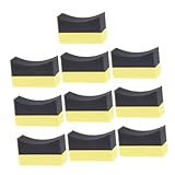 Gogogmee 10 Stück Teiliges Autoschwamm Vielseitiger Autopflege Schwamm mit Hoher Wasseraufnahme Reißfest und Formbeständig als Auto Wachs und Reifenpflegepad Geeignet für Auto Innenraum