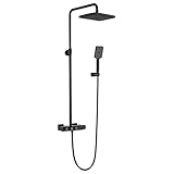 ZHAOHUAN Regenduschsystem, multifunktionales Dusch-Kombi-Set, Wandmontage, Badezimmer-Duscharmatur-Set mit Regenduschkopf, Handbrause, Badewannenarmatur, gebürstetes Gold