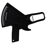 Caliper Körperfettzange,Körperfettzange Leicht Lesbare Daten,Körperfettzange,Akkurate Caliper Körperfettzange zur Messung Körperfettanteils,Professionelles Körperfettmessgerät,Schwarz