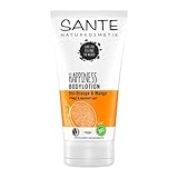 SANTE Naturkosmetik Happiness Bodylotion Bio-Orange & Mango - 150 ml - Feuchtigkeitsspendende & Pflegende Körperlotion - Vegan & Dermatologisch Getestet