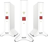 Fritz!Mesh Set 4200 3er-Set (3X Fritz!Repeater, ideal für Internetrouter oder Glasfasermodem (ONT), WLAN-Abdeckung für 5-7 Räume, Triband Wi-Fi 6 mit bis zu 4.200 MBit/s, deutschsprachige Version)