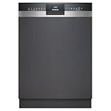 Siemens SN53HS10TE iQ300 Smarter Geschirrspüler Teilintegriert, 60 cm breit, Besteckkorb, Edelstahl, angenehm leise mit iQdrive, aquaStop, höhenverstellbarer Oberkorb, home connect, intensiveZone