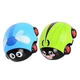 FIXOSHEE 2 Stück Teiliges Mini Auto mit Reibungsantrieb Niedliche Tier Motive Robustes Kinderfahrzeug zum Zurückziehen Sicherer für Kleinkinder und Junge Mädchen