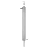 StonyLab Gelenk Liebig Kondensator, Borosilicatglas Liebig Condenser mit 24/40 Joint 400mm Jack Length Lab Glass Destillation Spalte