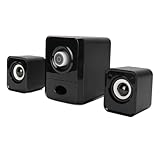 Yanmis USB -Computerlautsprecher, Wired Gaming Desktop -Lautsprecher Unabhängiger Volumenknopf Kompatibel mit Computern, Smartphones, Laptops, Eingebaute Bassmembran