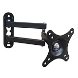 TV Wandhalterung, Full Motion Monitor Wandhalterung Schwenkbar und Neigungsschwung für 14-27 Zoll LED OLED LCD Monitor Flachbildschirm Plasma TVs, VESA 75x75 100x100mm