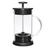 Widybord 1L Kaffeemaschine Moka Pot Moka Cafeteira Latte Stove Tea Maker Classic Barista Coffee Accessories,Schwarzer Deckel