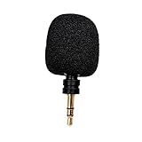 CQEAZ Tragbares Mikrofon, 3,5 mm, Mono/Stereo, 4 Metallkapazität, Mikrofon für Computer