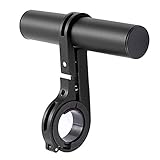 Mesee Fahrrad Lenker Extender, Lenkerverlängerung Fahrrad, Aluminiumlegierung FahrradZubehör Halterung zum Halten von Fahrradleuchten,Tachometer oder Halter für Telefonhalterungen - Schwarz