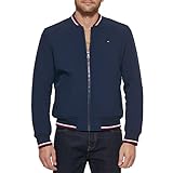 Tommy Hilfiger Herren Lightweight Varsity Rib Knit Bomber Jacket Jacke, Midnight Soft Shell, 3XL