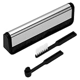 3stk Schallplatten-Reinigungsbürste und Nadel-Reinigungsset, Schallplatten-Reinigungsbürste Nadel-Reiniger Kohlefaser Nadelbürste Antistatisch Plattenspieler-Nadelbürste Schallplatten Zubehör
