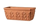 NEU !! B-Ware !!! Orig. Italienischer Blumenkasten 32 cm aus Terracotta Balkonkasten Pflanzkasten Blumentopf Pflanzgefäß Terrakotta