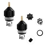 2PCS SU-P Pumpenadapter, Schlauchboot Ventil Adapter, Adapter Kompressor für Schlauchboot Ventiladapter, Elektrische Pumpe Kopf Stecker Luft Ventil Konverter, Su-p Ventil für Paddelboard