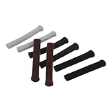 PartyKindom 4 Paare Rutschfeste Brillen Ohrpolster Strick Schutzüberzüge für Brillenbügel Elastische Weiche Aufsätze für Lesebrillen Sonnenbrillen Alltag und Outdoor Geeignet Schwarz