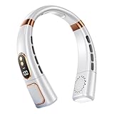 Azarton Premium Upgraded Cooling Neck Fan Air Cooler Nackenventilator Mit Kühlung (Weiß)