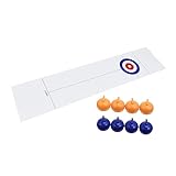 HEMOTON 2St Eisstockschießen Tischcurling Spielzeug Kinder Geschenkspielzeug lustiges Indoor-Spiel Minispielzeug für Kinder lustiges Familienspiel Spielzeug Curling-Spielzeug Plastik Weiß