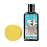 Glasreiniger - Polierpaste 120 ml mit, Fleckenentferner für die Dusche | Brilliance Produkt für Keramik aus Edelstahl mit Spiegelfliesen | Haushalt Bad Küche Verwendung