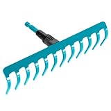 Gardena combisystem-Rechen: Praktische Harke mit 12 Zinken, ideales Gartenzubehör zum Rechen, Unkrautentfernen und zur Bodenbearbeitung, Arbeitsbreite 30 cm, passend zu Allen cs-Stielen (3177-20)