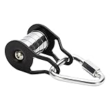 Seilrollen - Slacklin-Riemenscheibe Mit Stahlseilschieber, Slacklin-Riemenscheibe | Starke Starke Umlenkrolle Mit 5 Rollen, Multifunktionales Trainingsmaterial Für Haus, Park, Rasen