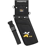 Sunya X510 Feld- & Wettkampf-Hüftköcher | Geräuschloser 3-Fach-Bogensportköcher mit robustem Aufbewahrungssystem (42x18cm Schwarz) Bogenschießen köcher für Pfeile.