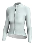 INBIKE Fahrradbekleidung Damen Radtrikot Lnagarm Sommer Fahrradtrikot Lang Trikots Fahrrad Rennrad Shirt Radsport-Bekleidung Frühling Herbst Grün M