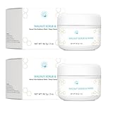 Walnut Scrub, Mikrodermabrasion-Gesichtspeeling, Walnuss-Peeling-Gesichtspeeling, Mikrodermabrasion-Gesichtspeeling, Peeling-Maske in Spa-Qualität, Exfolierende Maske für Blackheads (2PCS)