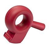 helit H6380025 - Klebebandabroller the bagel, rot, Paketbandabroller, Kleberoller, Handabroller