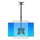 TV-Ständer, doppelseitige Deckenhalterung für TV, Teleskop-Deckenhalterung mit voller Bewegung, für 22-43-Zoll-LCD-Flachbildfernseher,5m