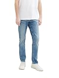 TOM TAILOR Herren Tapered Regular Jeans mit Stretch, 10118 - Used Light Stone Blue Denim, 32/32