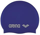 arena Classic Unisex Silikon-Badekappe, Schwimmkappe für Frauen und Männer, Badekappe mit Verstärktem Rand, Weiche und Strapazierfähige Schwimmkappe