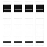 Ordner Etiketten Selbstklebend Schmal Ordnerrücken Aufkleber Weiß Ordner Rückenschilder Selbstklebend 3.6 * 19cm
