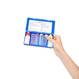 Toyvian Tragbares Pool Testkit mit Ph und Chlor Teststreifen Robustes Wasserqualitätstestset für Schwimmbäder und Spas Schnelle Messung Von Alkalinität und Wasserhärte