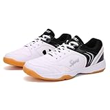 Leichtrit Badminton Schuhe,Squashschuh,Tischtennis Schuhe,Sneakers,Tennis Hallenschuhe Herren,Volleyball Schuhe Damen,Indoor Hallenturnschuhe,Unisex,Bequemes Futter,DäMpfung,Für Einsteiger
