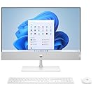 HP Pavilion All in One PC | 23,8 Zoll IPS FHD Display | Intel Core i7-13700T | 16 GB DDR4 RAM | 1 TB SSD | Intel UHD Grafik 770 | FHD TNR 5MP IR Kamera | Windows 11 Home | QWERTZ Tastatur | Weiß