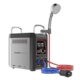 CAMPLUX Nano 3 Liter Gasdurchlauferhitzer Mobiler mit Wasserpumpe & Griff, 12 Volt, 50mbar LPG, für Campingdusche, Nano 3 Pro-DE