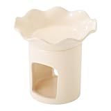 Duftlampe für ätherische Öle, Teelichthalter, Keramik, Blumendesign, Aromatherapie, Diffusor für Zuhause, Büro, Dekoration