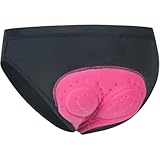 Hrippy Damen-fahrradunterwäsche, Atmungsaktiv, 3D-gepolstert, Fahrrad-Radhose, Schnelltrocknend, rutschfeste Fahrradunterhose