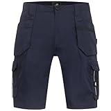 BWOLF Drift Kurze Arbeitshose Herren Arbeitshosen Männer Kurz Arbeitsshorts Arbeitshose Kurz Herren Ripstop Stoff mit vielen Taschen (DE/NL/SE/PL, Alphanumerisch, M, Regular, Regular, Blau)