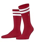 Burlington Herren Socken Court M SO Baumwolle gemustert 1 Paar, Rosa (Red Pepper 8074), 40-46