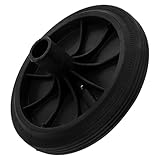 Veemoon Mülltonnenrad Ersatzrolle aus Kratzfreiem Material für 80–240L Außen Mülltonne Geräuschlose Mobilität Zufällige Farbe Zufällige Farbe