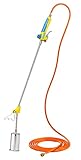 GLORIA Thermoflamm bio Professional PLUS – Gas Unkrautbrenner & Abflammgerät mit 5 m Schlauch | Unkrautvernichter ohne Chemie | Für Garten, Gehweg & Pflaster | Komfortabel ohne Bücken | 1000 °C Flamme