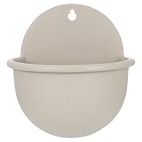 Levemolo Wandhängender Kunststoff blumenkübel im Keramik Look Dicker Übertopf für Innen Außenbereiche Leichter Pflanzkübel zur Wandmontage Dekorativer Blumentopf für Balkon und Garten