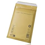 Switory 25stk Luftpolsterumschläge Polsterumschlag Versandtaschen D4(200 x 275 mm) 14/D, Braun Luftpolstertaschen geeignet für DIN B5 / C5+, Versandverpackung mit Selbstklebeverschluss