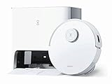 Ecovacs DEEBOT T10 Turbo Saugroboter mit Wischfunktion und Spül- Absaugstation. KI-Technologie AIVI 3.0. Staubsaugerroboter Rotationswischsystem OZMO 2.0,YIKO, Weiss