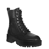 GUESS Damen Fearne Combat Boot, Schwarz, 9