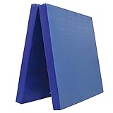 Grevinga Klappbare Turnmatte RG 35 – 200 x 100 x 8 cm - BLAU - Made in Germany - Faltbare Gymnastikmatte für Fitness, Sport und Gymnastik, Rutschfest und Platzsparend, Weichbodenmatte