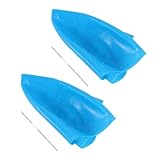 MOTHNUR 2 Satz Wiederverwendbare Silikon Haarfärbekappen mit Häkelnadeln Transparent Leicht zu Reinigen für Friseursalon und Heimgebrauch