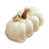 Sharplace Dessertteller aus, Salatteller mit Deckel, modernes, kürbisförmiges, elegantes Serviergericht für Café, Küche, Restaurant, Salat, Weiß