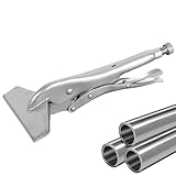 Blechieger,25 cm Falzwerkzeug aus Kohlenstoffstahl mit 25 cm Länge - Einstellbares Blech Handwerkzeug,Für Bauarbeiten Instandhaltung Reparaturen Metallverarbeitung Heimwerker Und